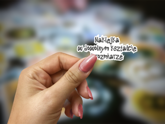 Dowolny kształt naklejki
